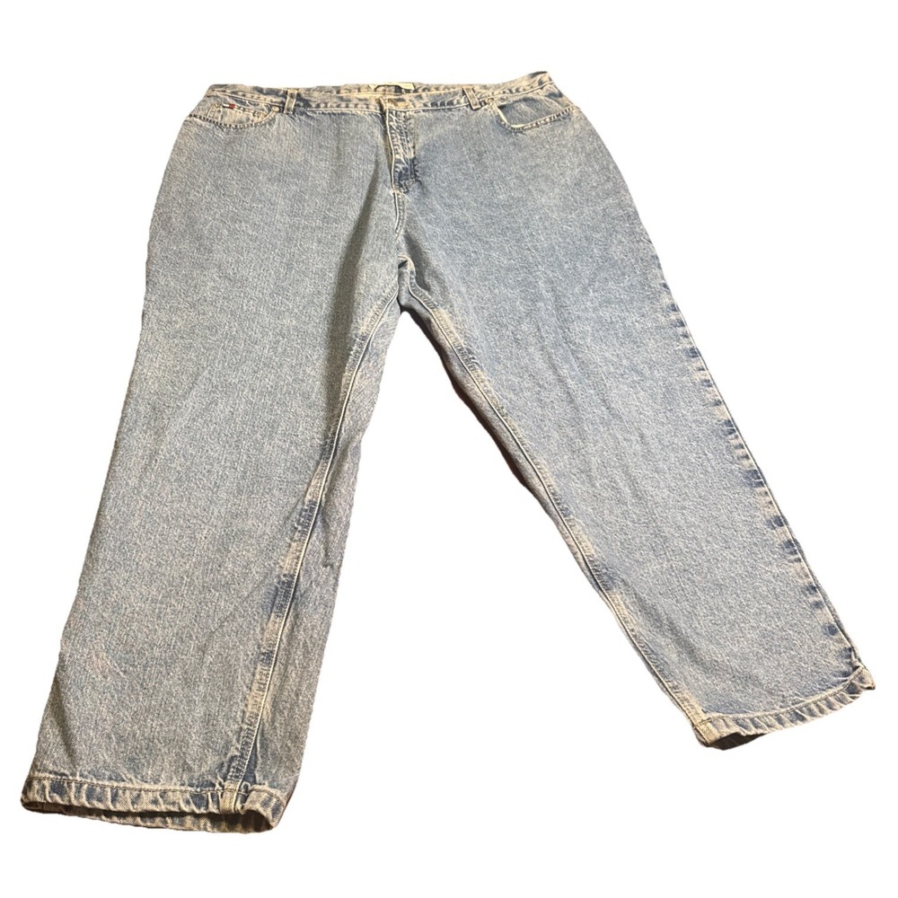 VTG Tommy Hilfiger‎ Womens Light Wash Jeans Size 24 A/28 Straight Classic Denim